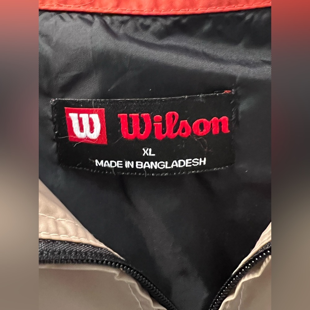 Vintage 90’s Wilson Brand Windbreaker Windrunner Jacket Size XL Mens Adult - Picture 3 of 3